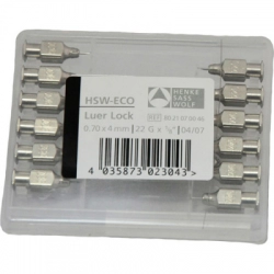 Луер Лок (Luer Lock) Иглы многоразовые Eco Henke 0,8*15мм (12шт)