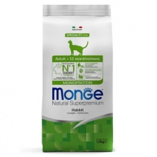 Monge Cat Monoprotein Adult Rabbit корм для взрослых кошек с кроликом 1,5 кг