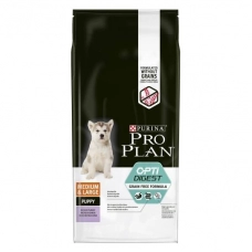 Pro Plan GrainFree сухой корм для щенков ср.пород с чувст.пищеварением индейка