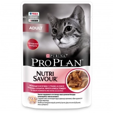 Pro Plan Pouch консервы для кошек в соусе утка